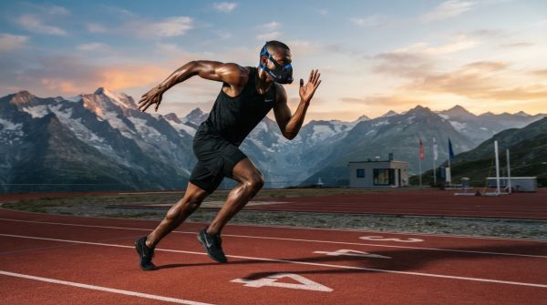 What are the benefits of altitude training masks for sprinters?